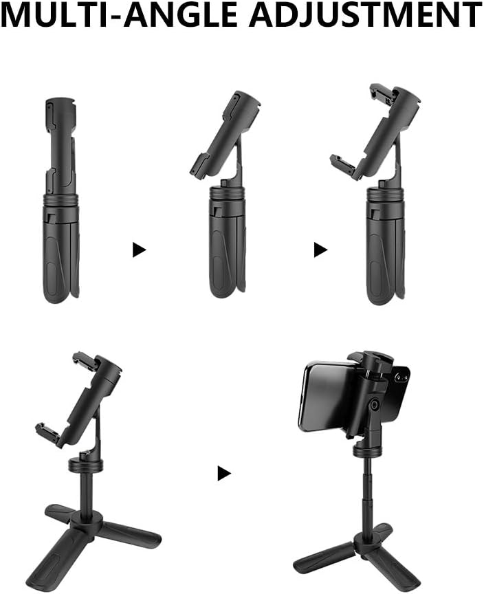 Phone Tripod, MOUNTDOG Portable Webcam Stand Mini Tripod Phone Holder, Extendable Tabletop Tripod Desktop Tripod Legs Compatible with iPhone/Camera/Samsung/Smartphone/Webcam, 360° Rotation, Black : Camera & Photo