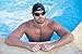 Swim Elite Mirrored Swimming Goggles for Men and Women + Exclusive Swim Cap & Protective Case (Clear Black)