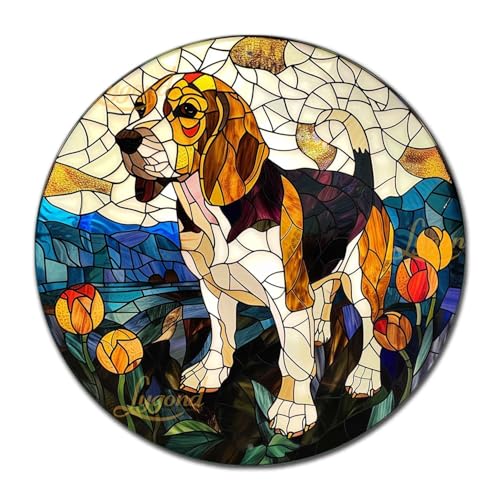 Lygond Decorative Tin Sign Inquisitive Beagle