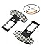2 pack seat belt clip, carbon fiber,