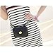 Toupons Fashion Small Sweet Waist Fanny Pack Bag Cellphone Pouch for Women & Girls (Black)