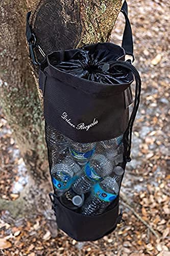 Deluxe Recycles Portable Mesh Trash Bag for Boat - Washable Leakproof Outdoor Garbage Bags for Boat, Kayak or Camper – Lightweight & Large Capacity Bin Bag (Black) - view 8
