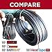 RADIANT SOLUTIONS HeatTapePro - Intelligent Commercial Grade Self-Regulating Heat Cable with GlowCap™ - 10 YR warranty - Ice Dam & Pipe Freeze Protection - 125 ft cable + 10 Ft Cord, 120V, 6 watts/Ft