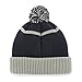 MLB New York Yankees '47 Linesman Cuff Knit Hat with Pom, One Size Fits Most, Navy