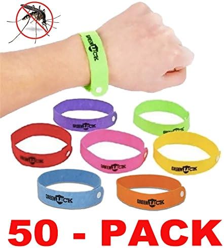 50 (FIFTY) PACK Mosquito Bracelets. Wholesale Lot of Bugs Mosquito repellent citronella wrist band bracelets. Repels mosquitoes quickly