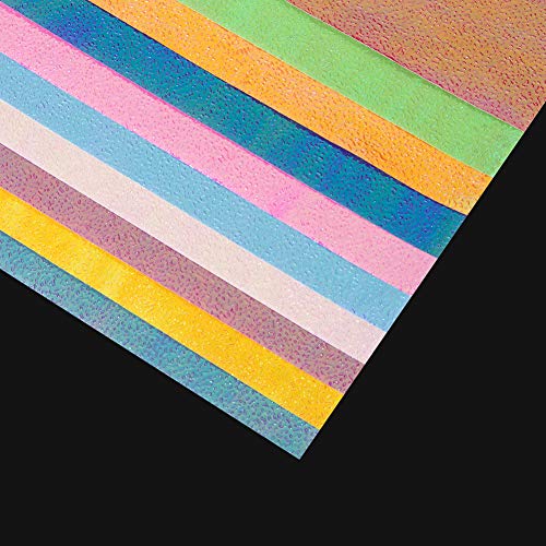 Origami Paper, 100 Sheet Shiny Single Sided 10 Rainbow Color Square Folding Paper Pack for Crane, Stars, Airplanes, Planes, Animals Kids Arts and DIY Crafts,Decoration Paper-6 inch(100-Glitter) - Thumbnail 2