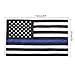 Homdox Thin Blue Line Flag 3x5 Ft with Embroidered Stars Sewn Stripes Blue Lives Matter Flag for Police and Law Enforcement Officers