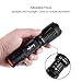 Leyic Ultra Bright CREE XML T6 LED 600 Lumen Tactical Flashlight Water Resistant Camping Torch Adjustable Focus 5 Light Modes for Indoor and Outdoor Sports