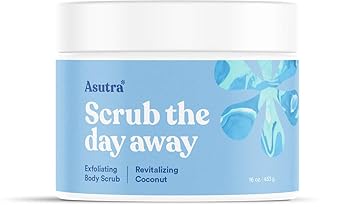 asutra organic exfoliating and moisturizing dead sea salt body scrub
