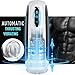 Male Masturbator Cup-Automatic Men Masturbation with 10 Powerful Thrusting&Rotating Modes, Hands Free-Stroker Featured 3D Texture Vagina Pocket Pussy Sex Toys for Man Orgasm
