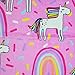 YIFONTIN Beach Towel for Kids Velvet Terry Blanket Throw 24x48 inches 100% Cotton for Bath Swimming Travel Camping and Picnic, Unicorn Pink.