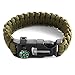 X-Plore Gear Emergency Paracord Bracelets | Set Of 2| The ULTIMATE Tactical Survival Gear| Flint Fire Starter, Whistle, Compass & Scraper/Knife| BEST Wilderness Survival-Kit For Camping/Fishing & More