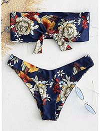 Bikini con nudo floral