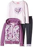 Nannette Little Girls' Floral Print Dress with Shrug