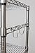 TRINITY EcoStorage Heavy Duty 5-Tier Adjustable Wire Shelving with Wheels and Storage Hooks for Kitchen Organization, Garage Storage, NSF Certified, 800 to 4000 Lb Capacity, 36
