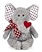 Bearington Hugh Loves You Valentine's Stuffed Animal for Kids, 13 Inch Elephant Stuffed Animal, Ideal as a Valentine's Day Gift