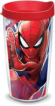 Tervis Marvel-Spider-Man Made in USA Double Walled Insulated Tumbler, 16oz, Iconic