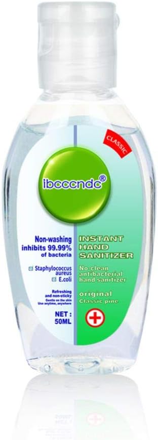 Bebliss Instant Hand Sanitizer Hands,Natural Hand Sanitizer Gel, No Washing Inhaibits 99.99% Effective Portable Sanitizer Cleaner For Indoor Outdoor Hand Wash, 50ML