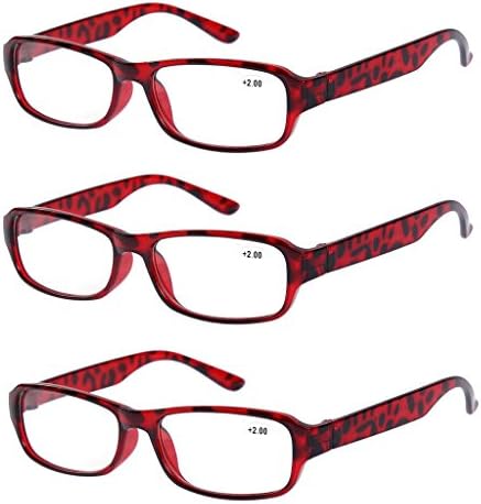 3 PRS of Southern Seas Stylish Brown +4.50 Reading Glasses Mens Womens Flexible Spectacles