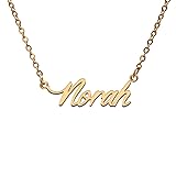Norah Name Tag Necklaces for Her His Friends
