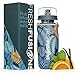 Fresh Fusions Fruit Infuser Water Bottle 32 oz Orion Blue Infusion Water Bottle For Sports Hydration - Comes With Insulated Sleeve + Bonus eBook w/ 25 Healthy Recipes - Now With New Freezer Ball