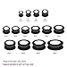BodyJ4You 16PC Tunnel Soft Silicone Flesh Plug Eyelet 6G 4mm Flexible Ear Stretching Gauges Expander
