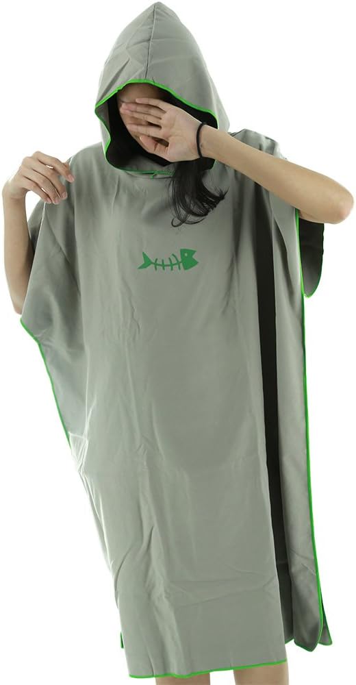 MYLUNE HOME Hooded Changing Robes Towel Unisex Quick-drying Diving Cloak for Surfing Swimming Wetsuit Changing