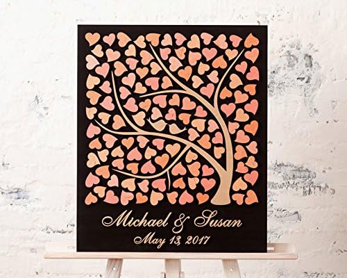 Wedding Guest Book Alternative Wedding guest book 3D guest book Rustic wedding guestbook Unique guest book PEACH Wedding Ideas wedding decor