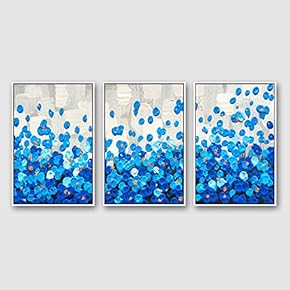 Framed Canvas Wall Art for Living Room, Bedroom Abstract Color Collage Pattern Canvas Prints for Home Decoration Ready to Hanging - 16"x24"x3 Panels