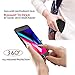 Compatible with iPhone 8 Case - 360 All-around Protective Cover Thin Slim Fit [Non-Slip] Dual Layer Hard Case With Tempered Glass Screen Protector (Black)
