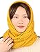 Infinity Scarf for Women Winter Warm Knit Circle Loop Chunky Scarves for Ladies, Mustard Yellow