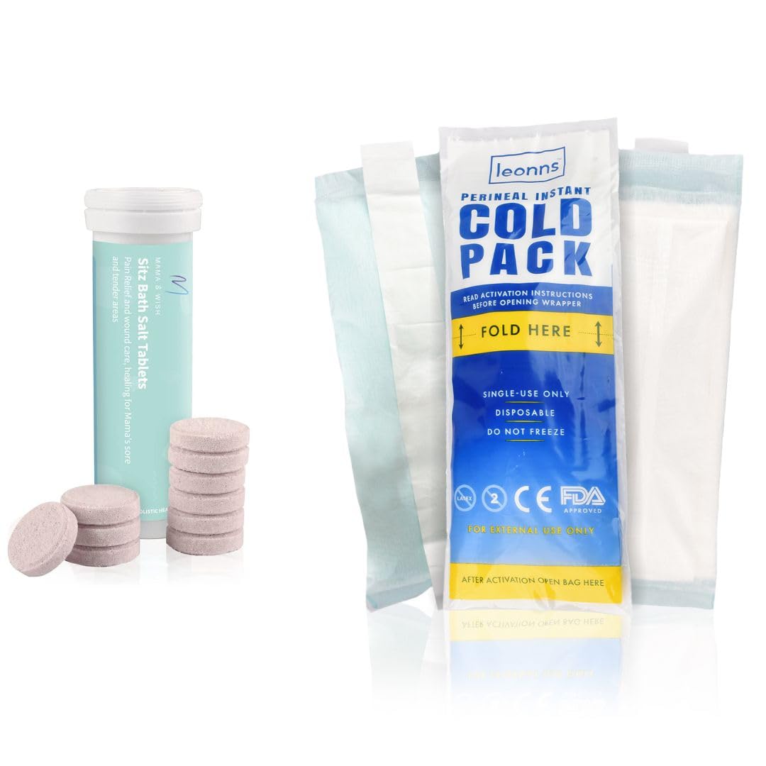 Photo 1 of ** no Sitz Bath Tablets**
 1 Pack and Disposable Perineal Ice Packs 12 Pack