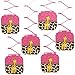 Big Dot of Happiness Giraffe Girl - Baby Shower or Birthday Party Hanging Decorations - 6 Count