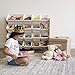 Humble Crew Supersized Toy Storage Organizer with 16 Removable Bins, Natural/White – Large Toy Storage for Toddlers Ideal for Kids' Rooms, Playrooms, and Nurseries - Modern Toy Bins for Kids