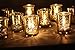 Mercury Votive Candle Holder. Set of 12 (Gold)