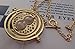 Kalematstore Harry Potter Time Turner Necklace - Rotating Hour Glass, Gold Sand, Hermione Granger