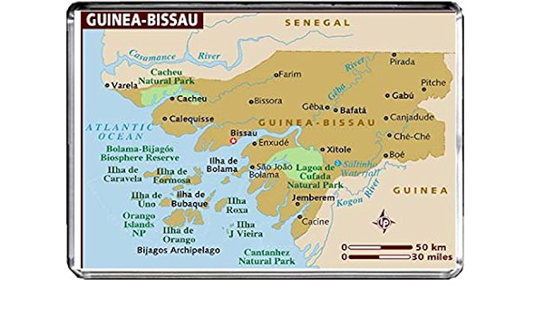 CFL M085 MAP OF GUINEA-BISSAU CALAMITA DA FRIGO GUINEA-BISSAU ...