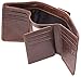 RFID Blocking Genuine Cowhide Leather Trifold Card Wallet for Men With 2 ID Window (Dark brown with coin pocket)