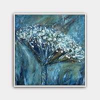 Framed Canvas Wall Art Abstract Canvas Prints Home Artwork Decoration for Living Room,Bedroom - 16x16 inches