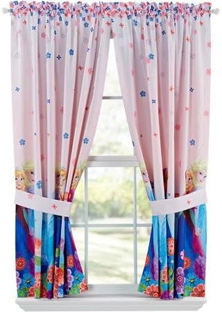 Disneys Frozen Breeze Into Spring Window Panels, Set of 2, Pink