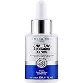 Dernier Exfoliating Serum with AHA + BHA 0.5% – Face Wash Skin Care Lactic Acid Salicylic Acid Hyaluronic Acid for Hyperpigmentation & Pore Minimizing Cell Regenerator (1 fl oz)