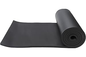 Potlimepan EPDM Non-Adhesive Sponge Foam Roll, Perfect Cosplay Padding, DIY Project Sheet, Multi-Function Soundproof Foam Sheet, Easy to Cut (1/2" T x 17" W x 60" L, 1)