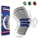 Snapmade Knee Brace Compression Sleeve - Scientifically Design Knee Pads Support for Meniscus Tear and Arthritis Relief, Professional Knee Sleeves, Knee Braces for Men and Women - Single Wrap-L