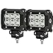 SHANREN DSquare 18w 1260lm 6 Cree XBD Flood Led Work Light Bar Off-road SUV Boat 4x4 Jeep Lamp 4wd(Park of 2)