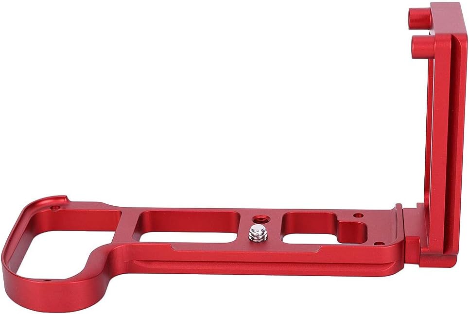 Vertical L Bracket Mount Quick Release Plate Hand Grip for Z6 Z7 Mirrorless Camera(Red)