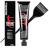 Goldwell Topchic Permanent Hair Color, 2.1 oz tube (with Sleek Tint Color Brush) (4NN Mid Brown Extra)