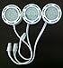 120 Volt LED Puck 3 Light Kit, White - LEDP3120WH