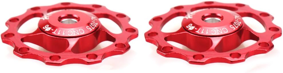 FOMTOR 11T Jockey Wheel Derailleur Pulley 2 PCS Aluminum Bicycle Rear Derailleur Pulley Guide Wheel for Shimano Sram Rear Derailleur Etc