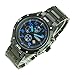 CURREN Analog Blue Hands & Details in Dial Black Band Men Watch