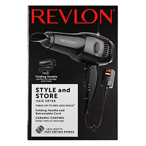 Revlon 1875W Full Size Travel Hair Dryer with Retractable Cord - Image 7